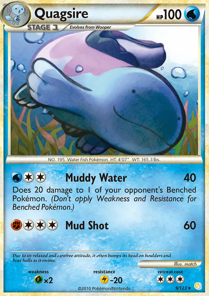 Quagsire — HeartGold SoulSilver card #9