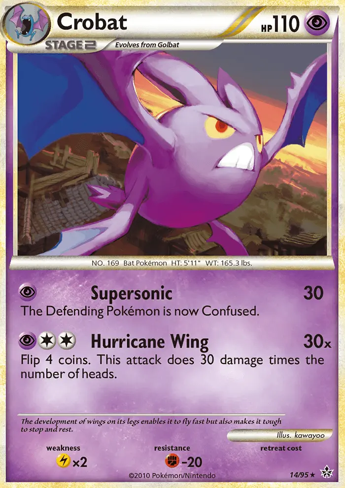 Crobat — Unleashed card #14