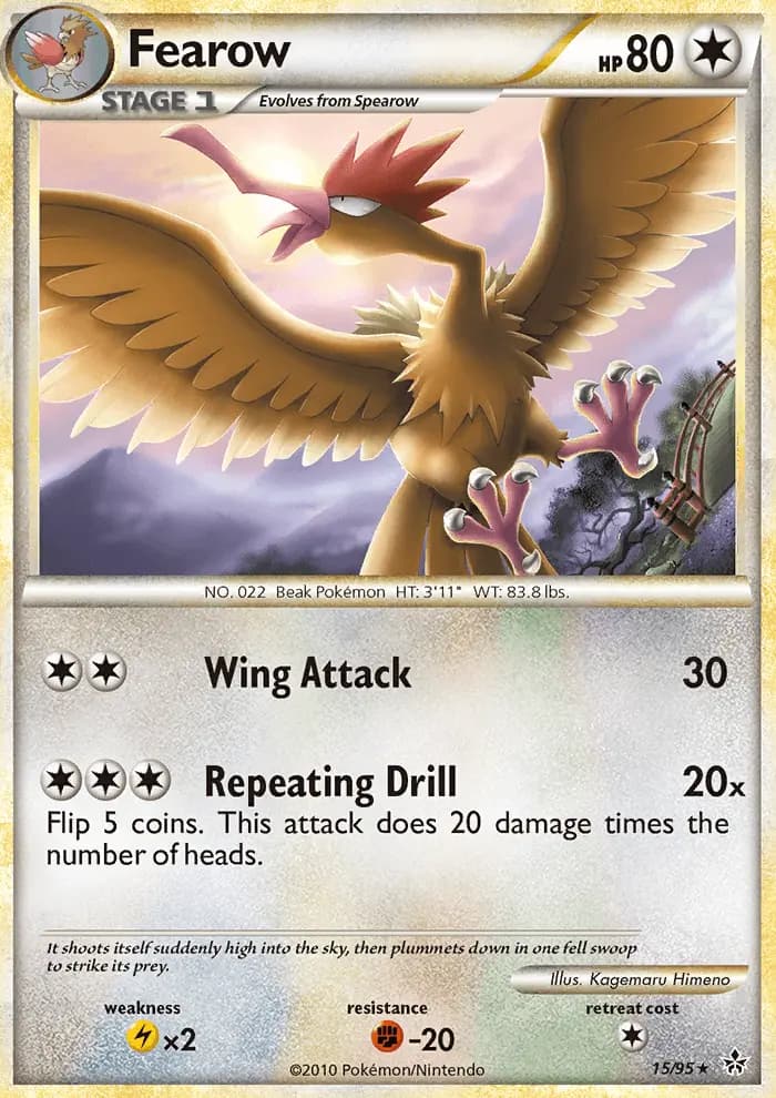 Fearow — Unleashed card #15