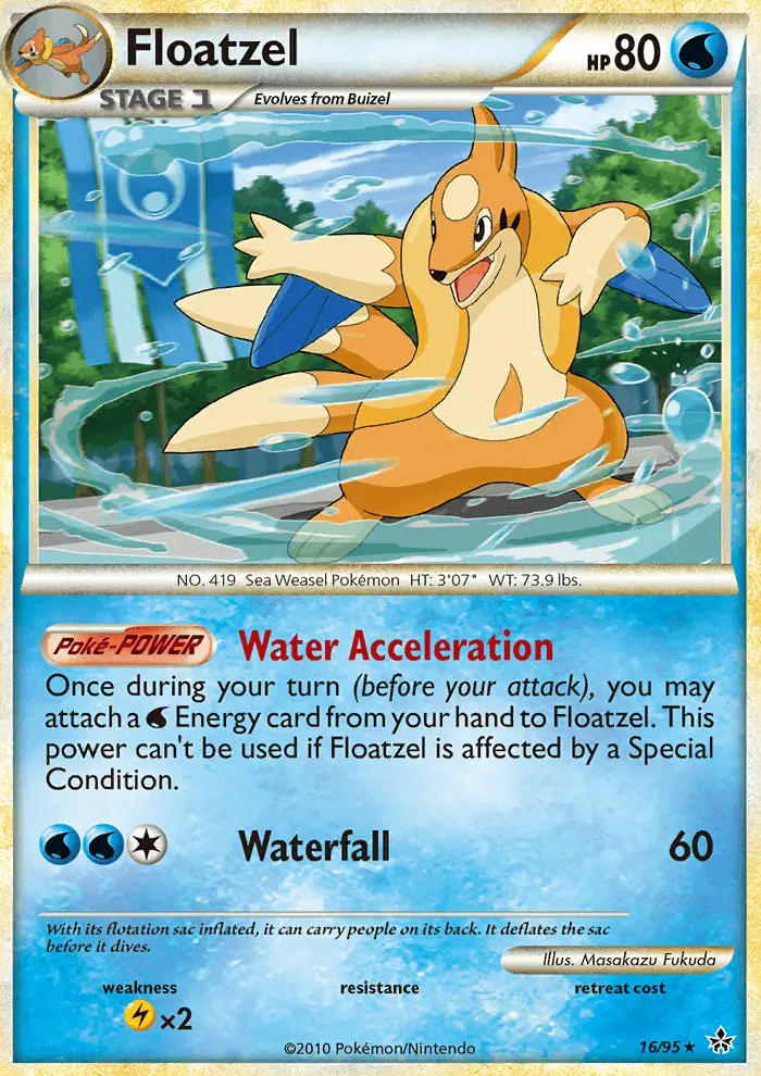 Floatzel — Unleashed card #16
