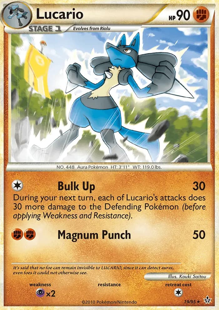 Lucario — Unleashed card #19