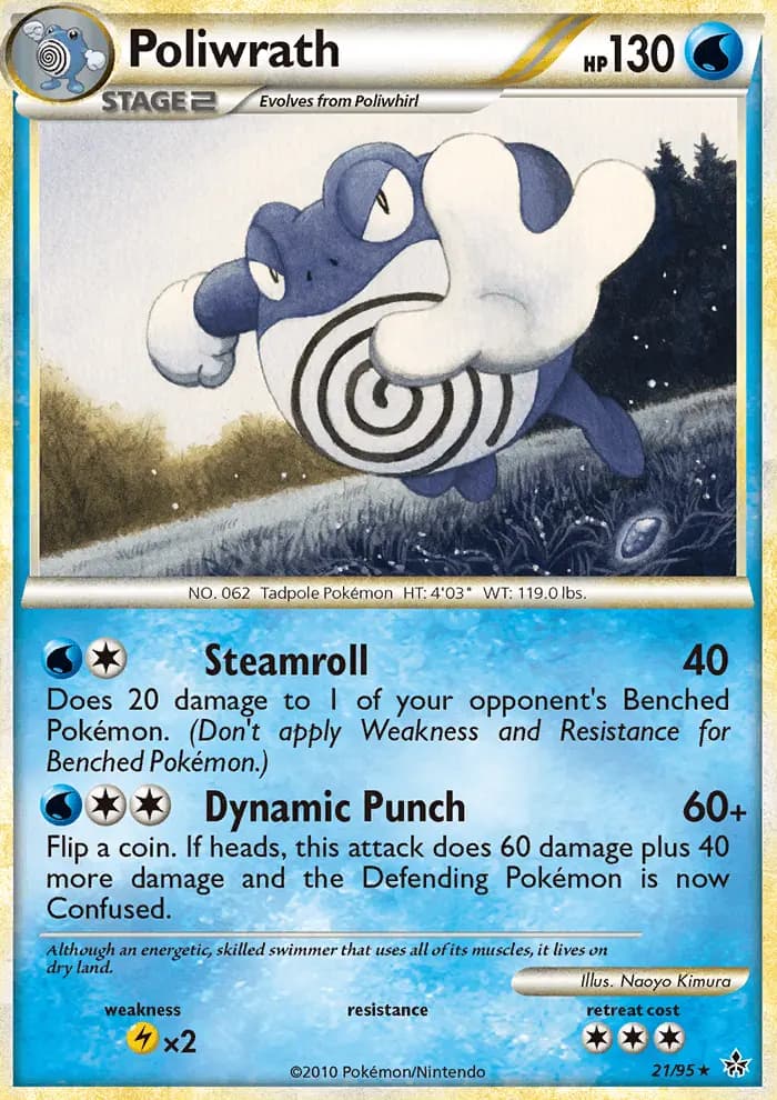 Poliwrath — Unleashed card #21