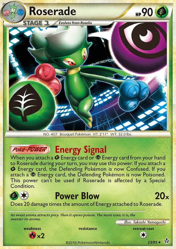 Roserade — Unleashed card #23