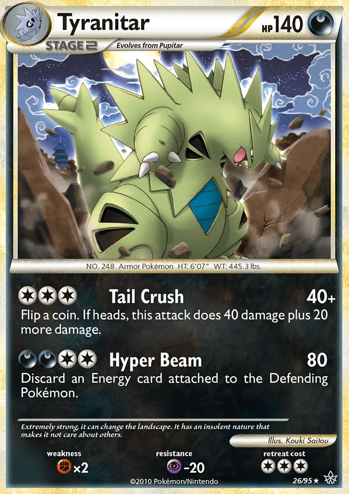 Tyranitar — Unleashed card #26