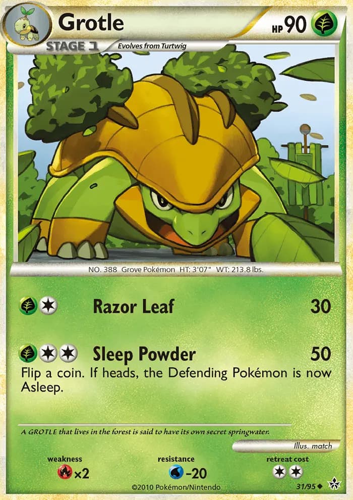 Grotle — Unleashed card #31