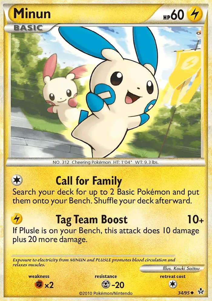 Minun — Unleashed card #34