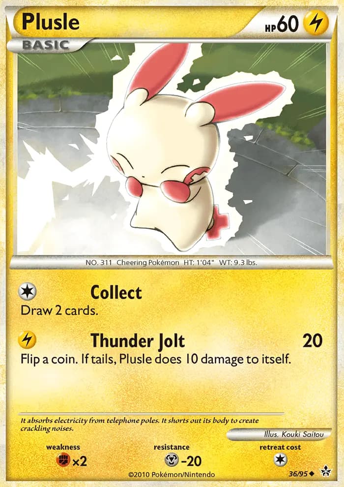 Plusle — Unleashed card #36