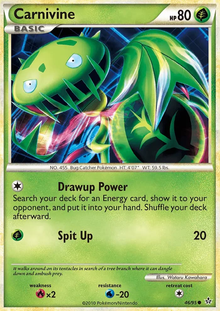 Carnivine — Unleashed card #46