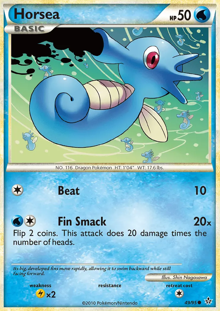 Horsea — Unleashed card #49