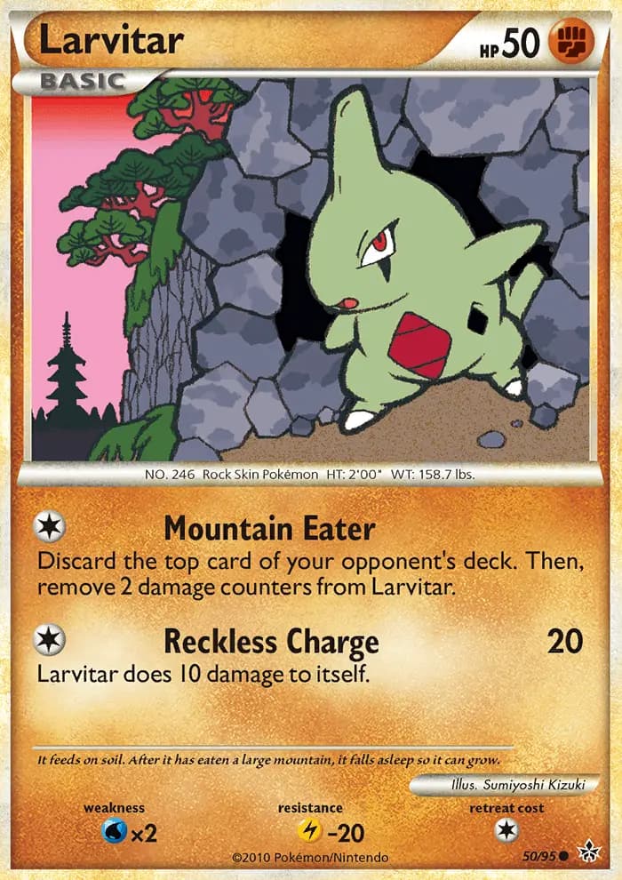 Larvitar — Unleashed card #50