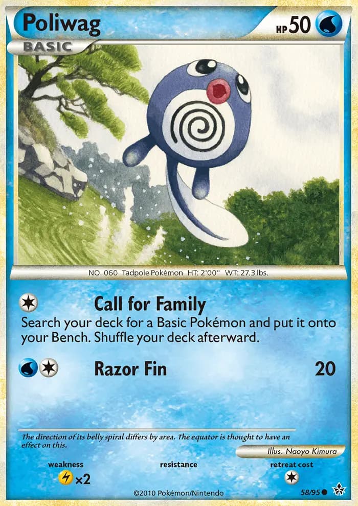 Poliwag — Unleashed card #58