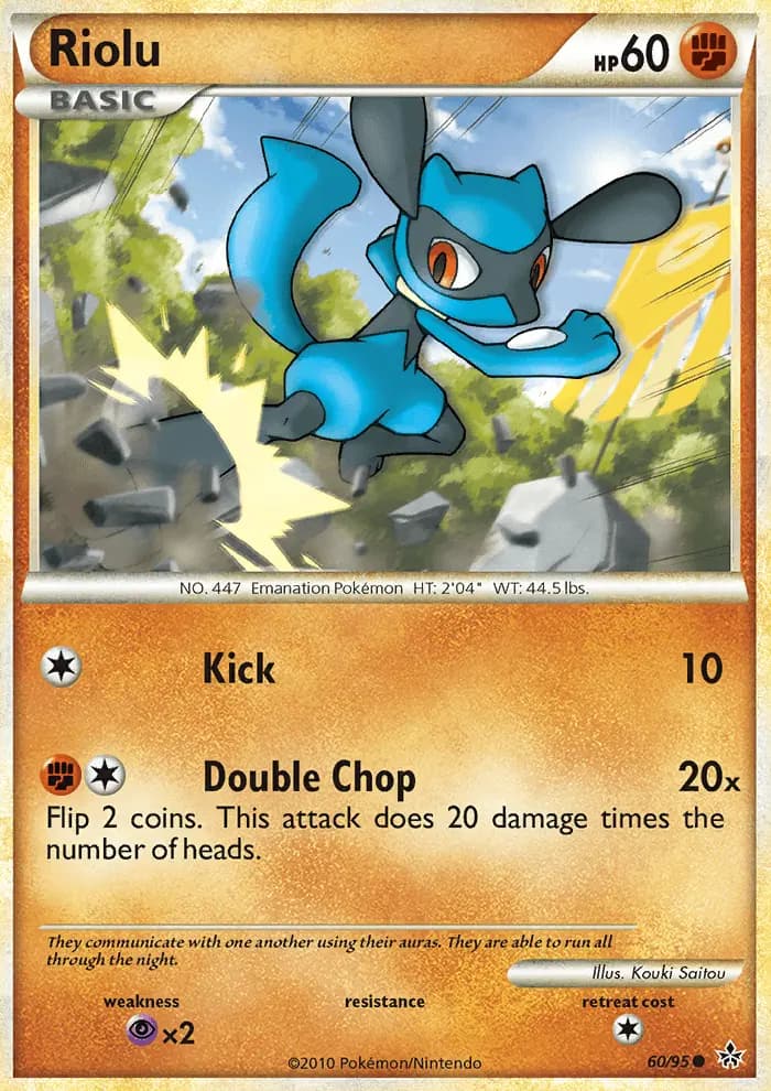 Riolu — Unleashed card #60