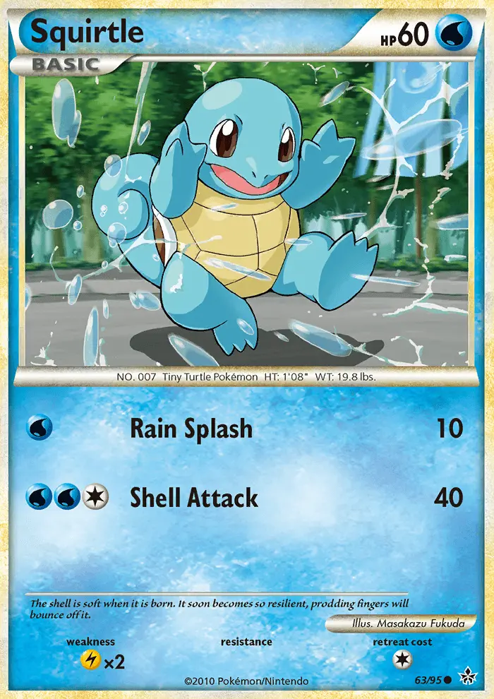 Squirtle — Unleashed card #63