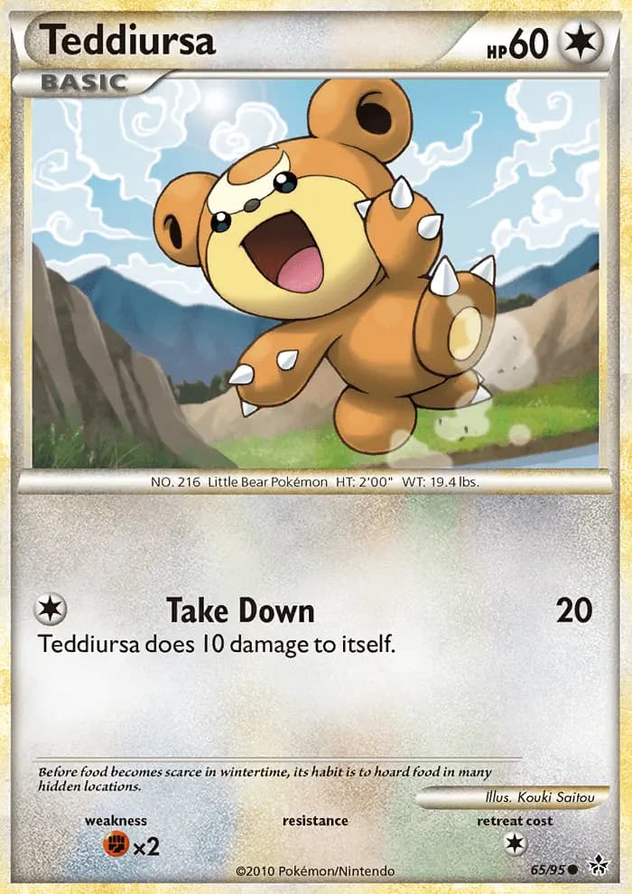 Teddiursa — Unleashed card #65