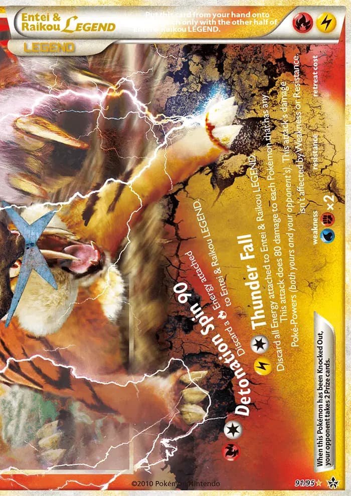 Entei & Raikou LEGEND — Unleashed card #91