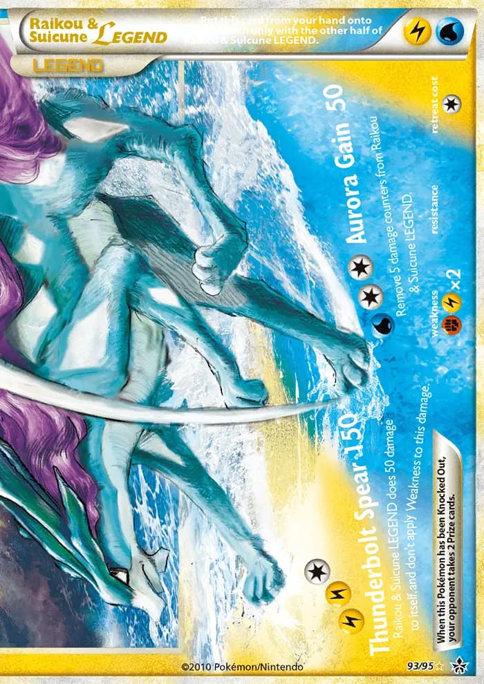 Raikou & Suicune LEGEND — Unleashed card #93