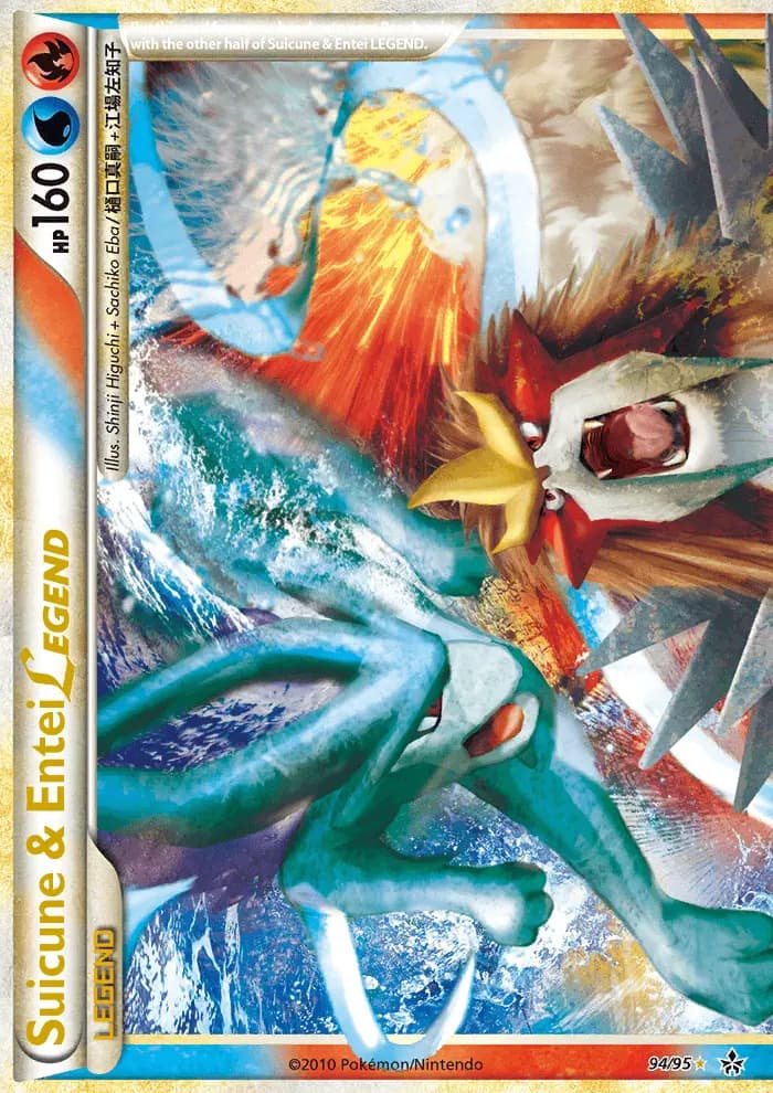Suicune & Entei LEGEND — Unleashed card #94