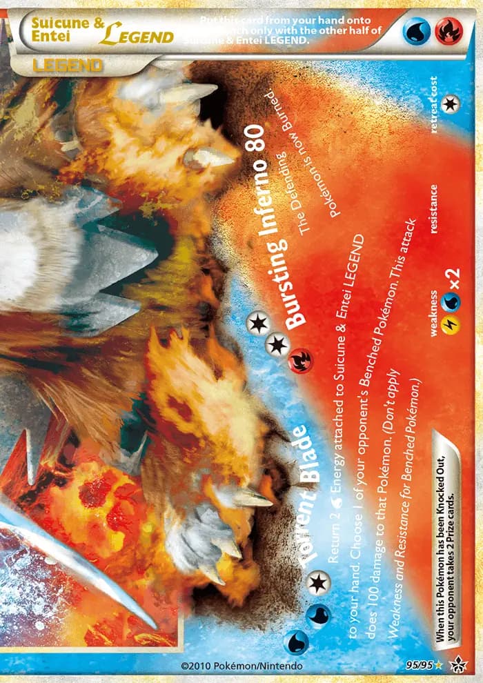 Suicune & Entei LEGEND — Unleashed card #95
