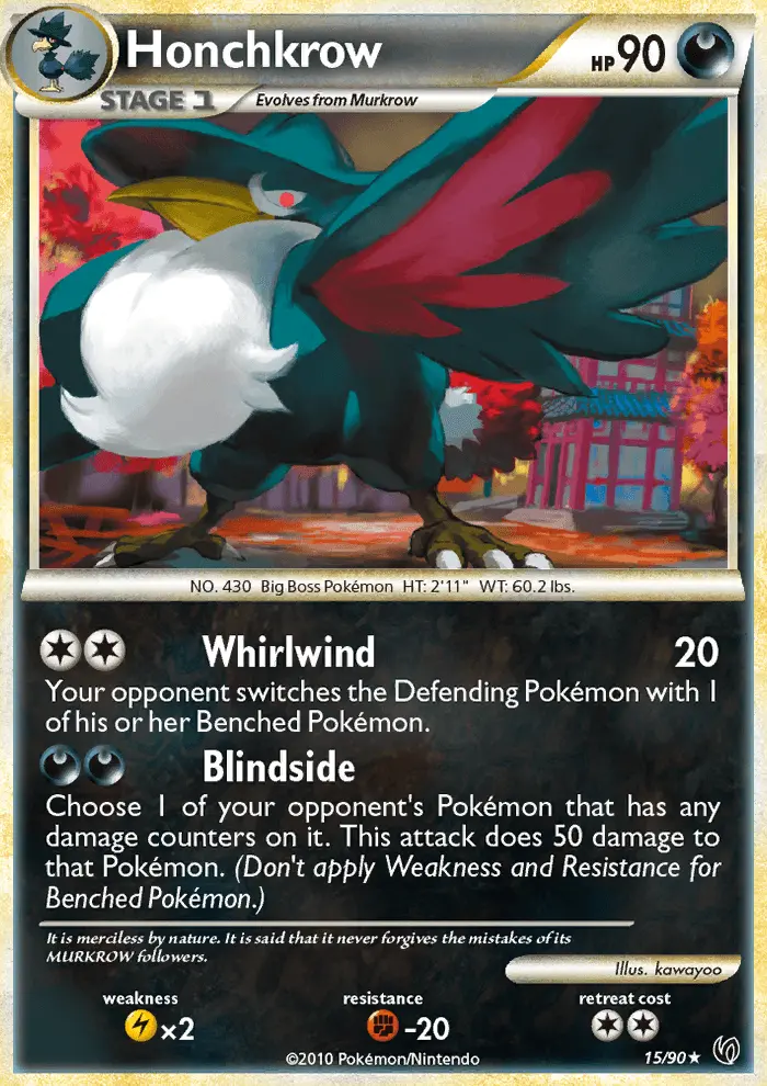 Honchkrow — Undaunted card #15