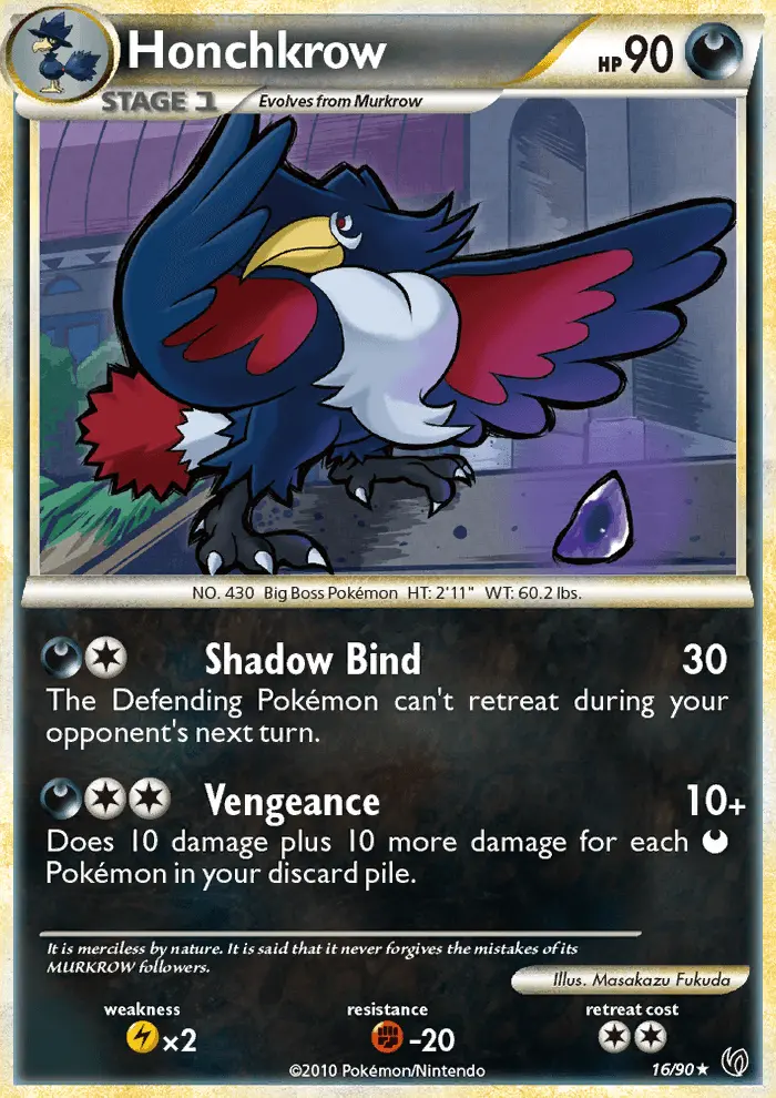 Honchkrow — Undaunted card #16