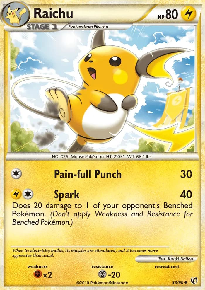 Raichu — Undaunted card #33