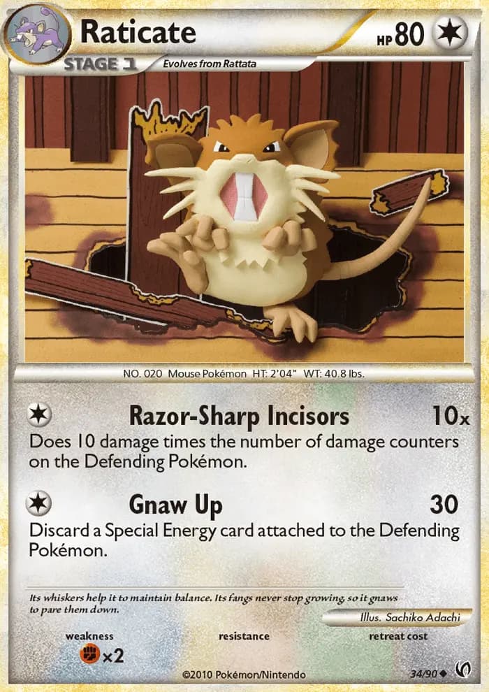 Raticate — Undaunted card #34