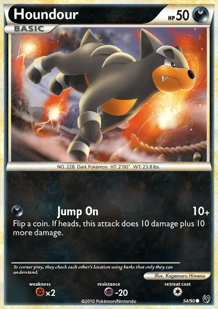Houndour — Undaunted card #54