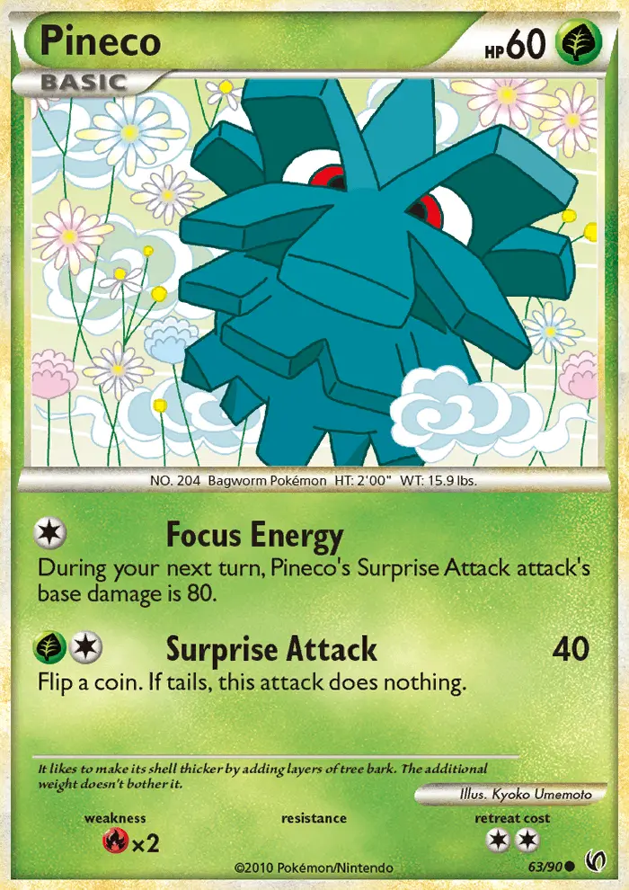 Pineco — Undaunted card #63