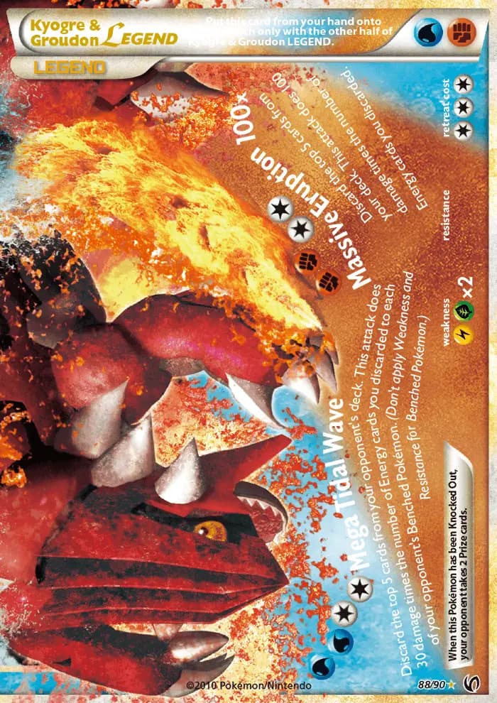 Kyogre & Groudon LEGEND — Undaunted card #88