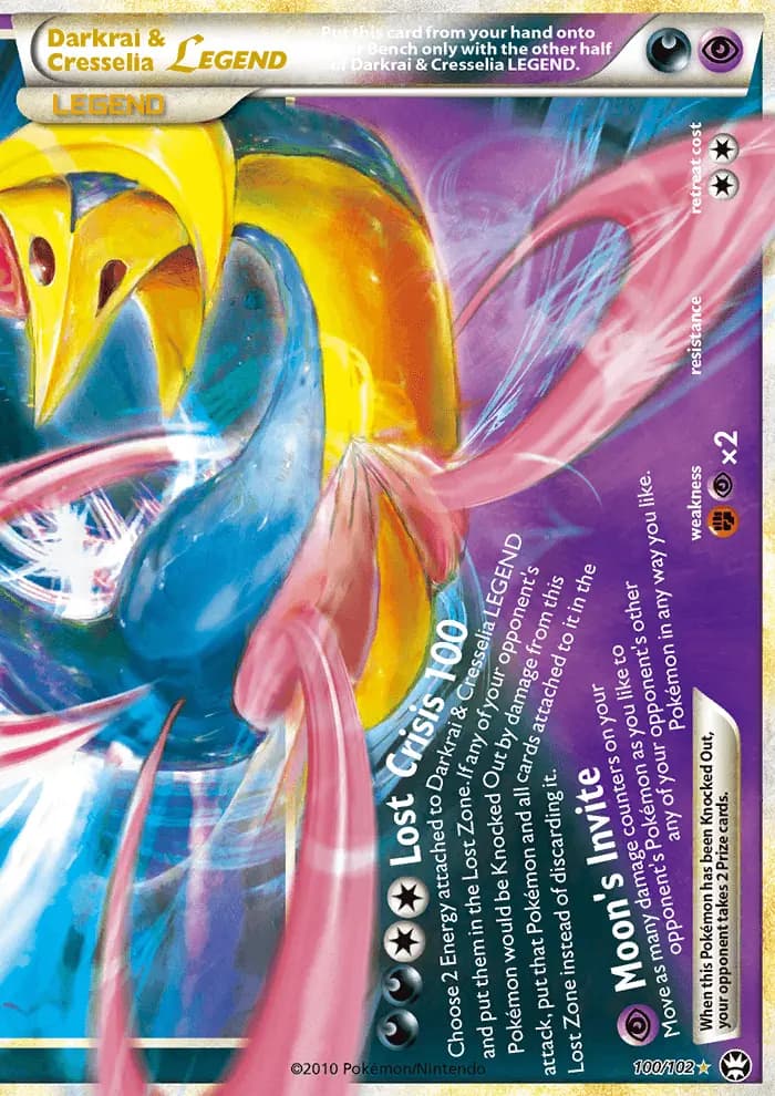 Darkrai & Cresselia LEGEND — Triumphant card #100