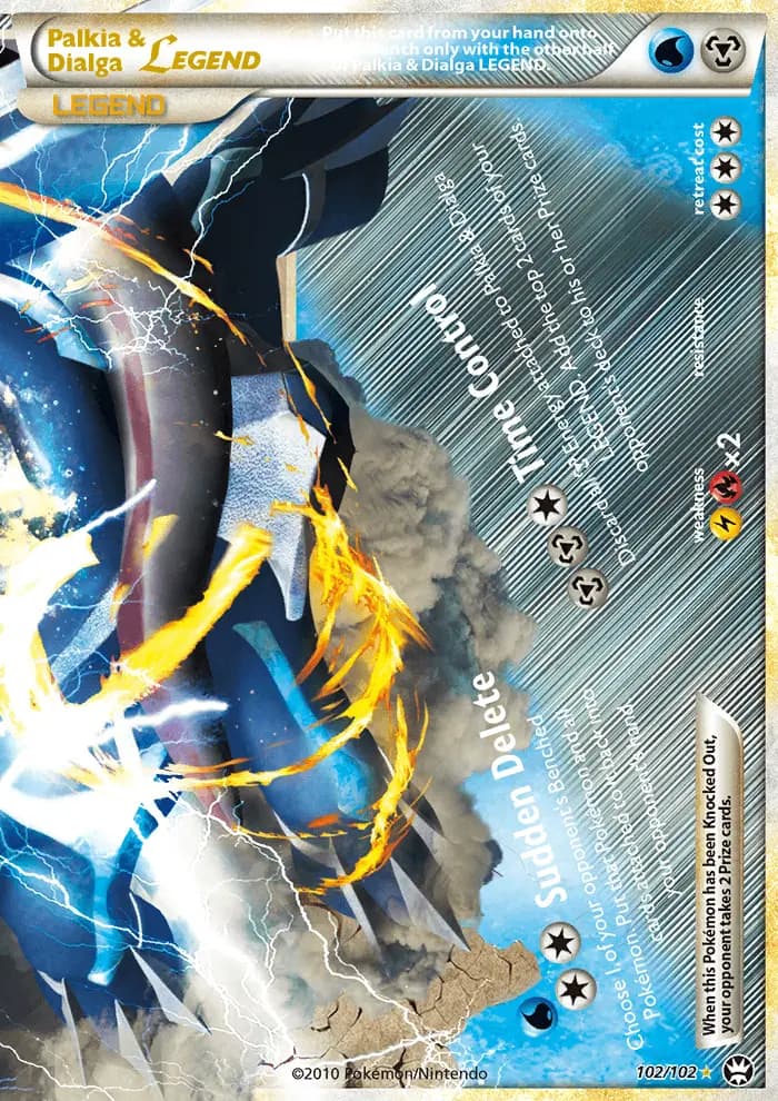 Palkia & Dialga LEGEND — Triumphant card #102