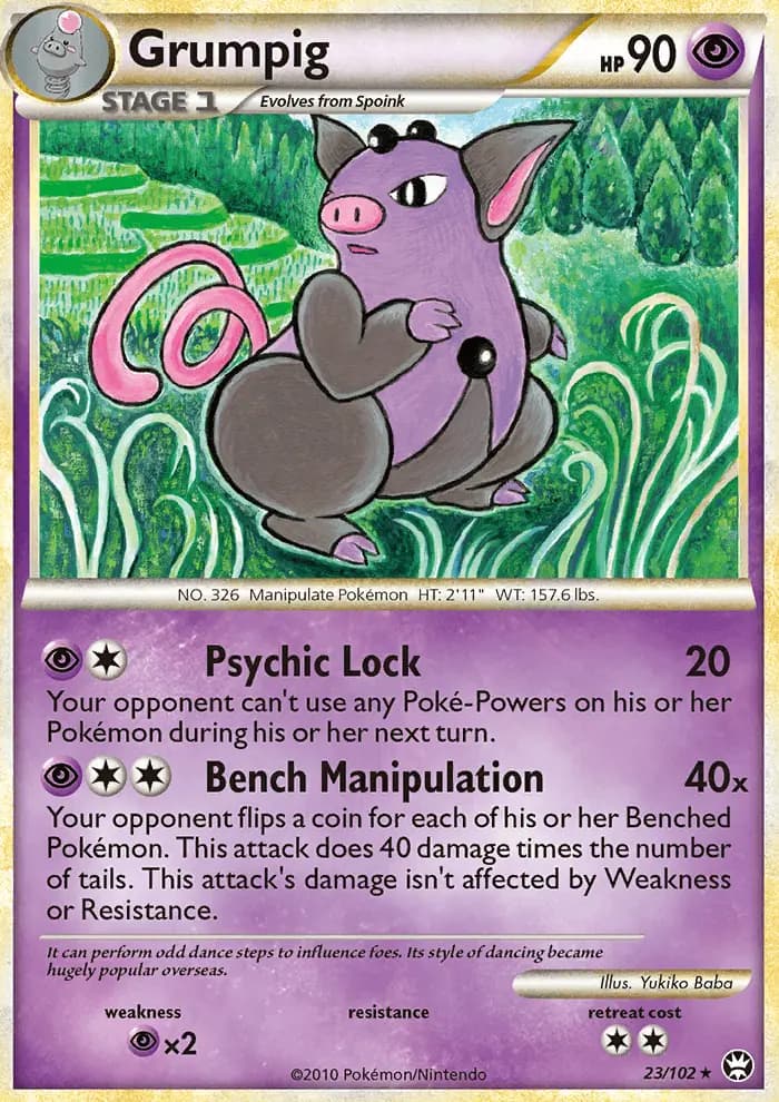 Grumpig — Triumphant card #23