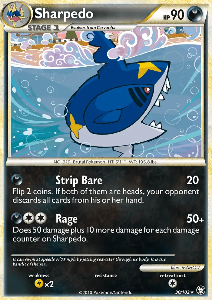 Sharpedo — Triumphant card #30