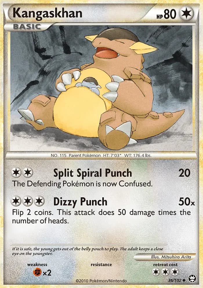 Kangaskhan — Triumphant card #36