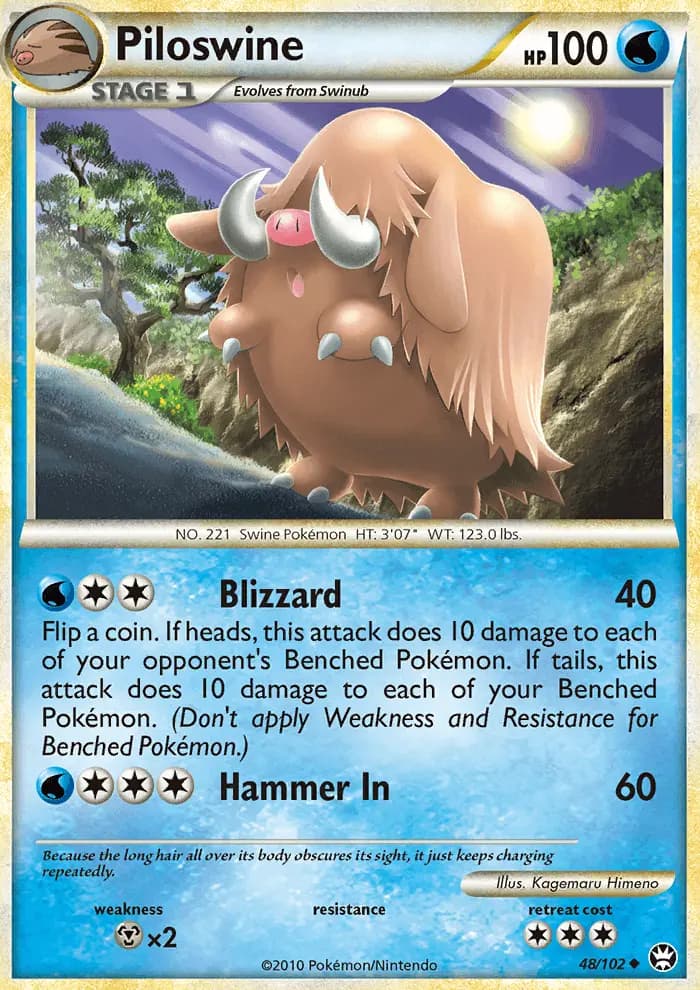 Piloswine — Triumphant card #48