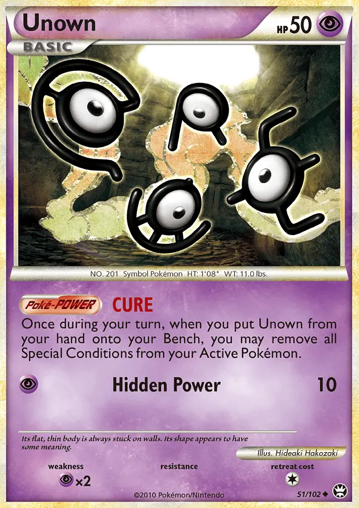 Unown — Triumphant card #51