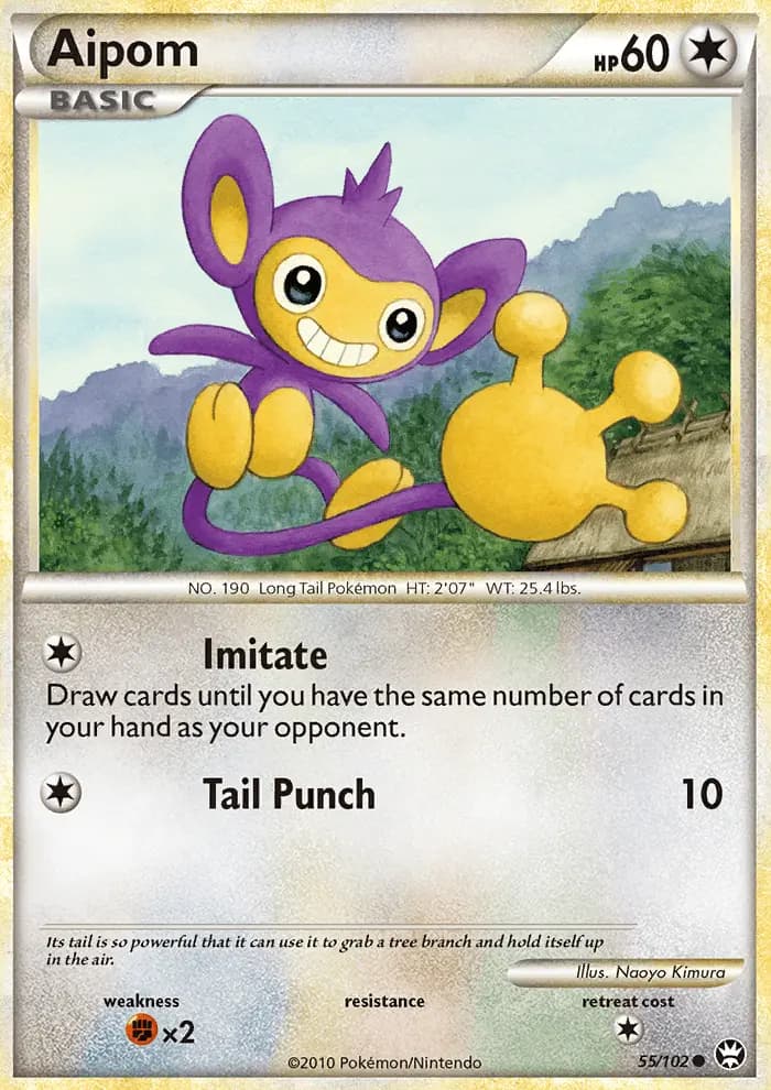 Aipom — Triumphant card #55