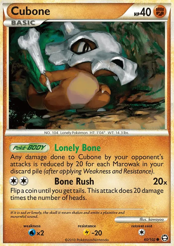 Cubone — Triumphant card #60