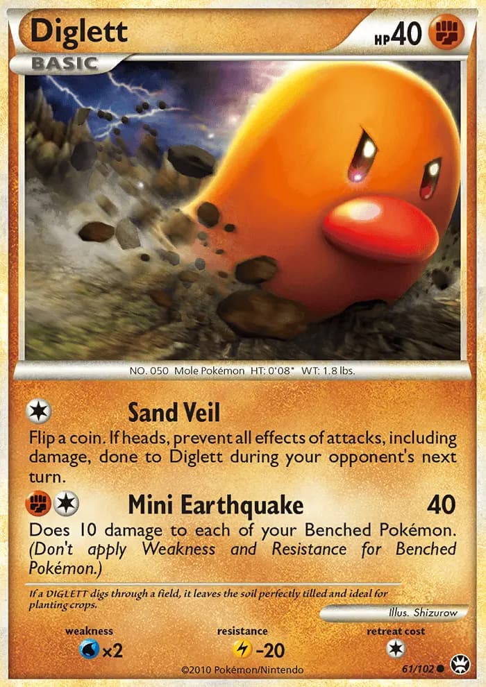 Diglett — Triumphant card #61