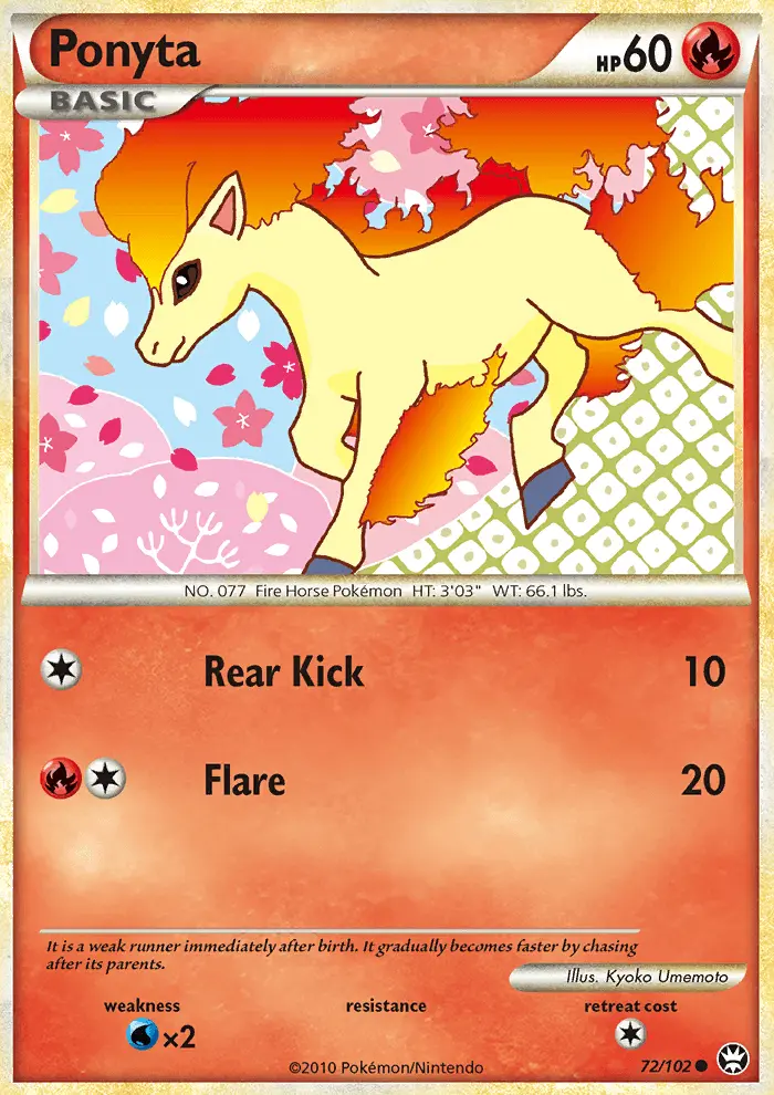 Ponyta — Triumphant card #72