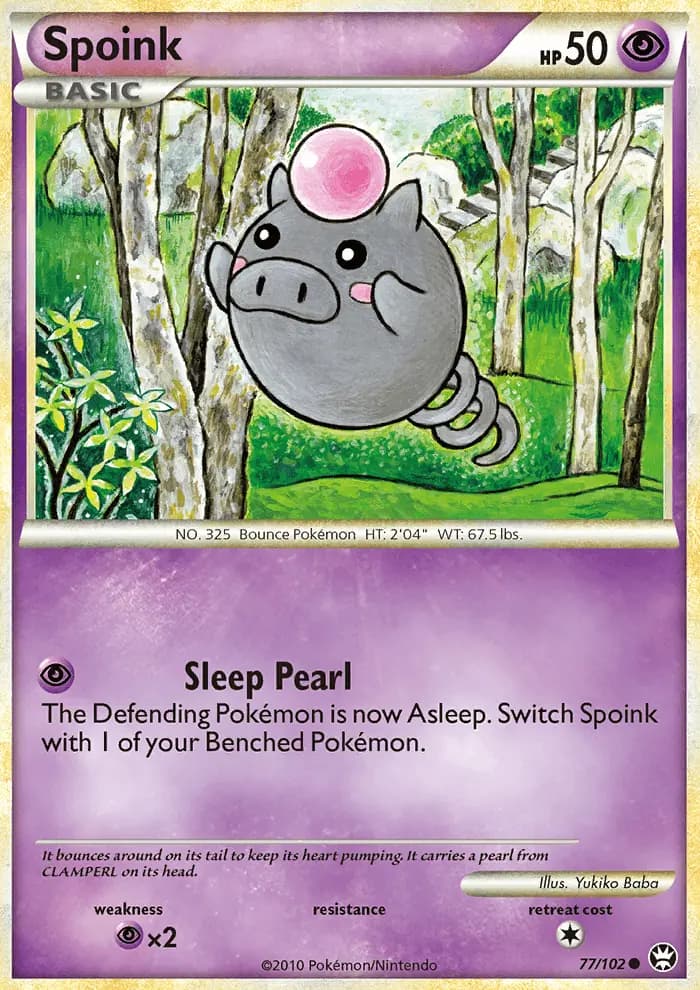 Spoink — Triumphant card #77