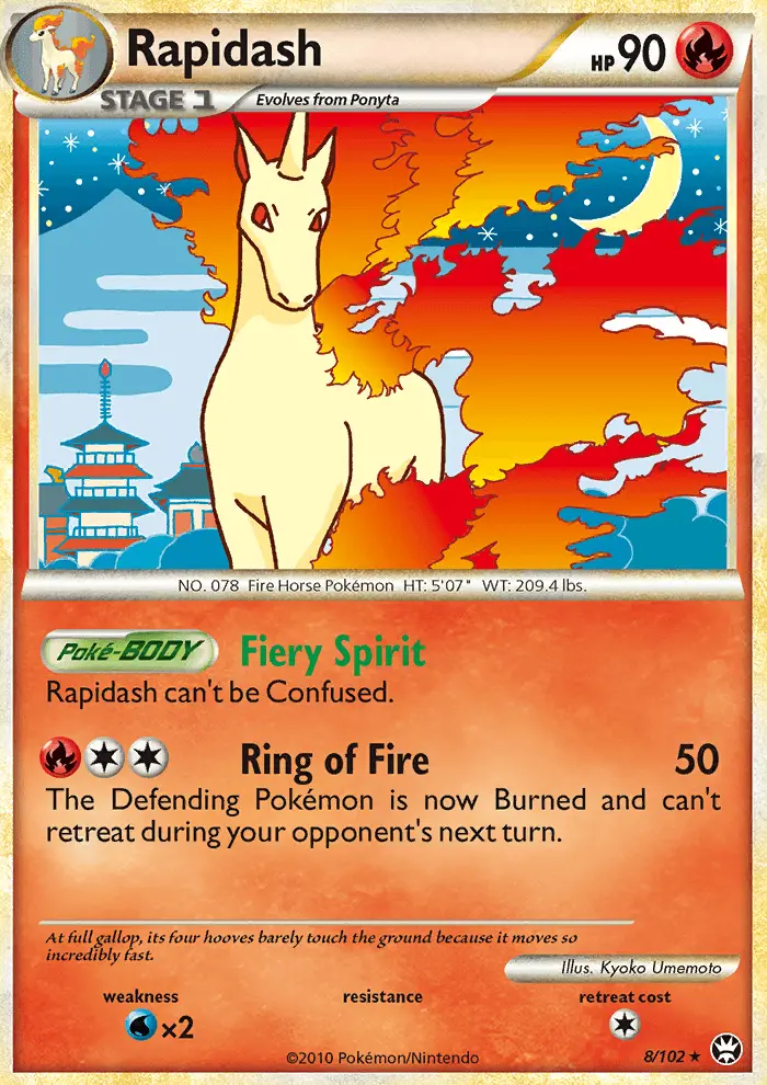 Rapidash — Triumphant card #8
