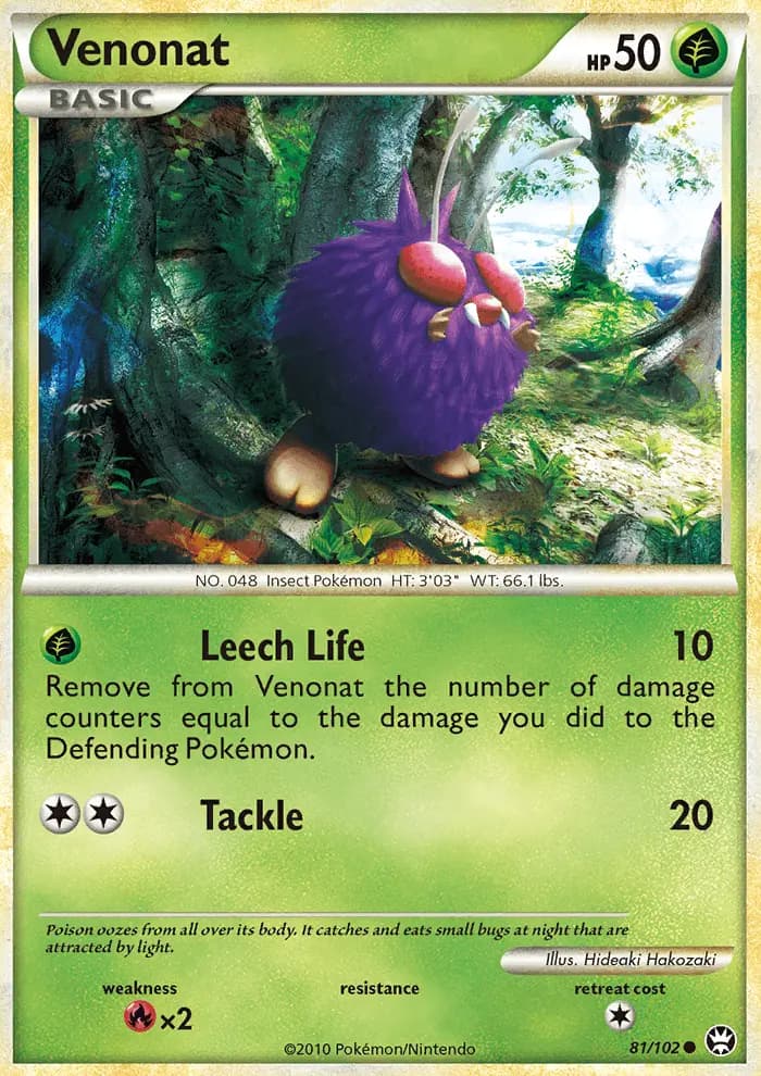 Venonat — Triumphant card #81