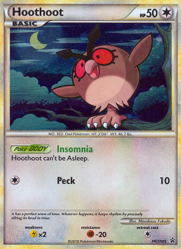 Hoothoot — HGSS Black Star Promos card #HGSS05