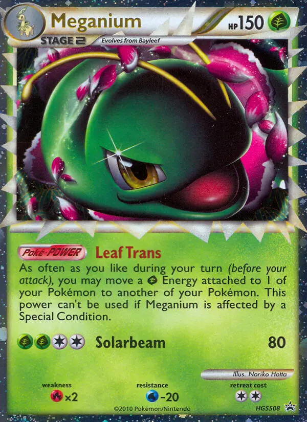 Meganium — HGSS Black Star Promos card #HGSS08