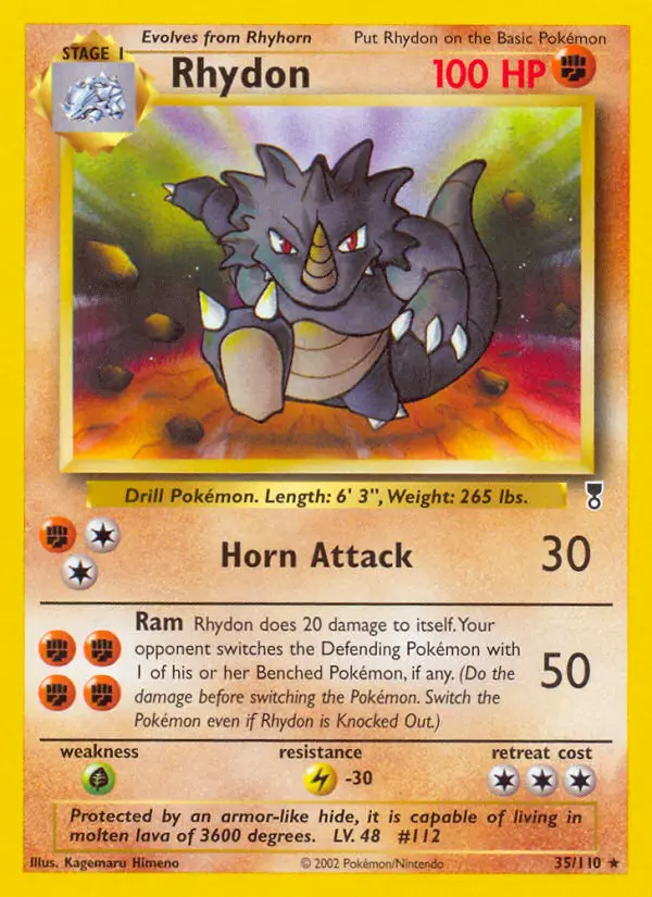 Rhydon — Legendary Collection card #35