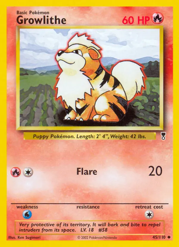 Growlithe — Legendary Collection card #45