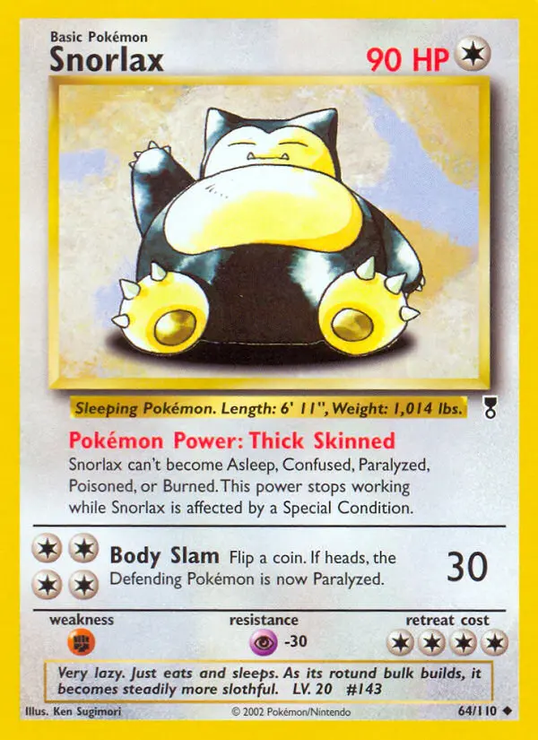 Snorlax — Legendary Collection card #64