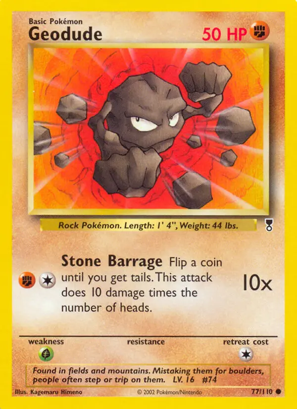 Geodude — Legendary Collection card #77