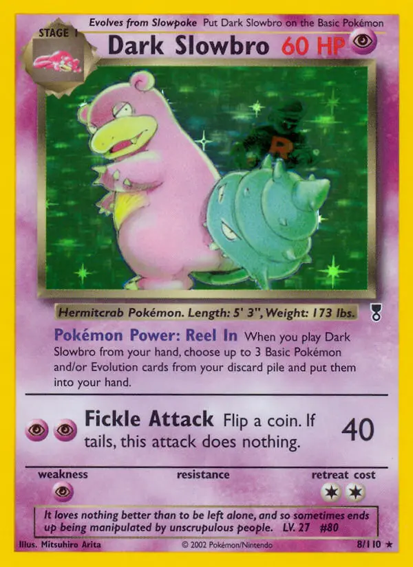 Dark Slowbro — Legendary Collection card #8